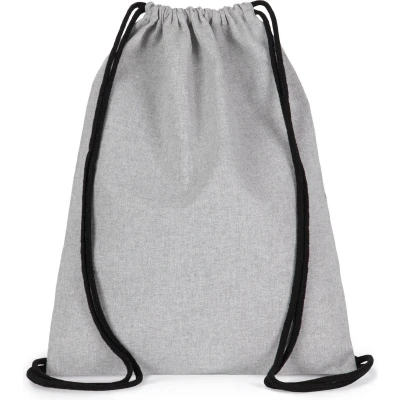 Afbeelding van Kimood Gerecycled rugzakje met koordje KI5102 Flint Grey