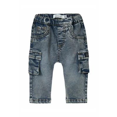 Afbeelding van Name it Baggy Relaxed fit jeans voor kinderen, Maat: 86, Dark blue denim
