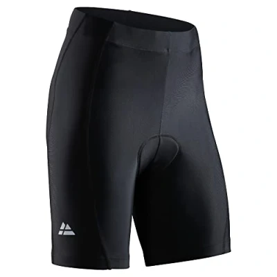 Afbeelding van DANISH ENDURANCE Fietsbroek voor dames, 3D bekleding, ademend en elastisch, zwart/zwart