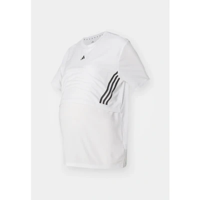 Afbeelding van adidas Performance Maternity Tshirt print, Dames, Maat: XXS, White