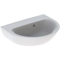 Afbeelding van Geberit Renova wastafel wit KeraTect (50 x 40 cm) zonder kraangat, met
