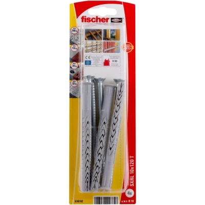 Afbeelding van Fischer 536192 Kozijnplug nylon met schroef verzinkt 10 x 120mm