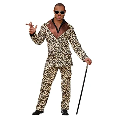 Afbeelding van Widmann Pooier Kostuum Ordinaire Hustler Luipaard Man Small Carnavalskleding Verkleedkleding