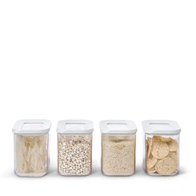 Afbeelding van Mepal Modula set bewaardozen 4x 1000 ml Voorraaddoos Wit