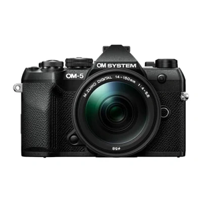 Afbeelding van OM SYSTEM 5 II zwart + 14 150mm F/4.0 5.6 ED