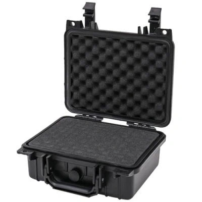 Afbeelding van HMF ODK100 outdoorkoffer voor fotoapparatuur, wapenkoffer met rasterschuim, 27 x 24,5 13 cm.