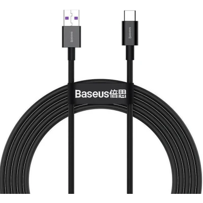 Afbeelding van Baseus Superior Series USB A naar C Kabel 66 Watt 2 Meter Zwart