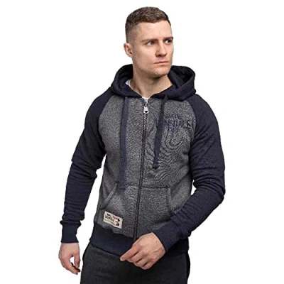 Afbeelding van Lonsdale London Slough Vest met capuchon blauw gemêleerd XXL