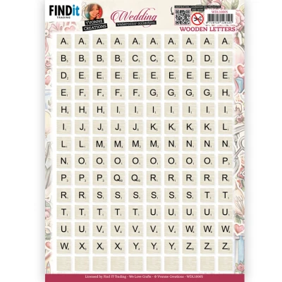 Afbeelding van Wooden Letters Beige