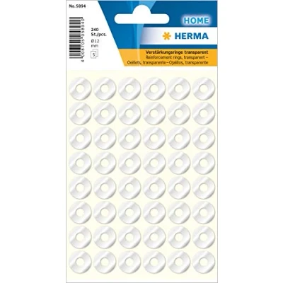 Afbeelding van Haza Original Etiketten 240 Stuks 12 Mm Transparant