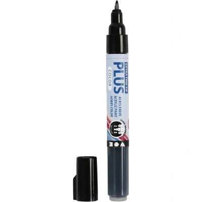 Afbeelding van Plus color marker acrylverf 0,7 mm zwart