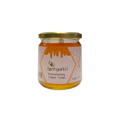 Afbeelding van Bloemenhoning Turkije 450g Honingwinkel (vloeibaar)