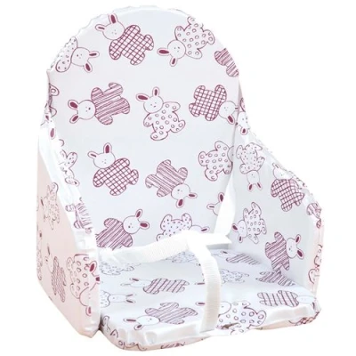 Image de Looping Coussin de Chaise Haute PVC Sangles, Fabriqué France Lapin Cassis