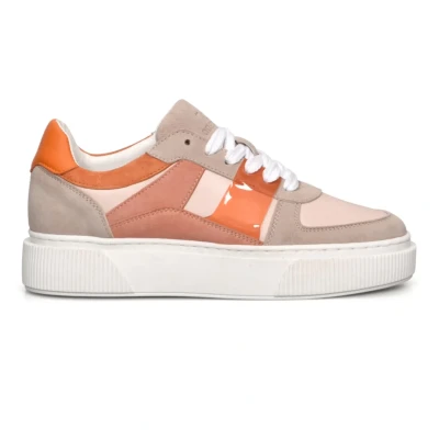 Afbeelding van Alloy CDLW241053 Vrijetijdsschoenen Dames Oxford Tan Burnt Orange700 36 Roze Schoenen