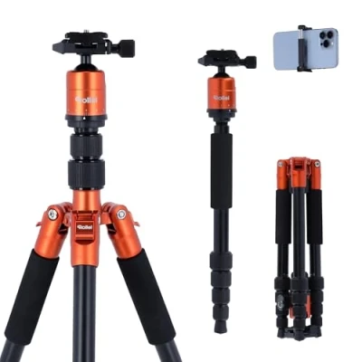 Afbeelding van Rollei Compact Traveller NO.1 Tripod Werkhoogte: 30 140 cm Oranje