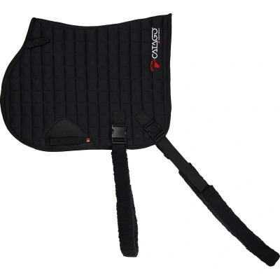 Image de Catago Tapis de Selle FIR Tech avec Élastique Polyvalent Noir 17