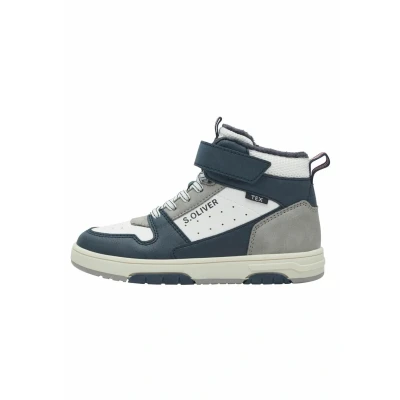 Afbeelding van s.Oliver Sneakers hoog voor kinderen, Maat: 34, White comb. Imitatieleer/ textiel