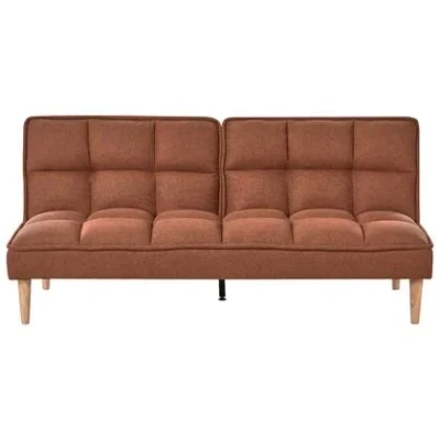 Afbeelding van SILJAN Slaapbank 3 zits Goudbruin Polyester