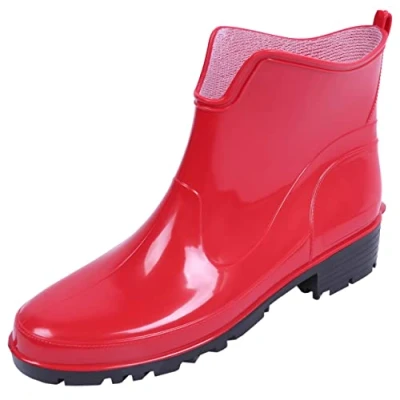 Afbeelding van LEMIGO rubberlaarzen kort oranje, rood x