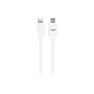 Image de T&#039;nB Câble Lightning mâle pour 24 pin USB C 1 m blanc