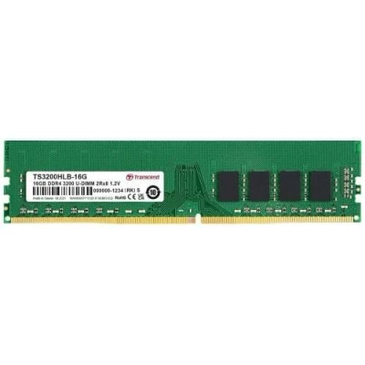 Afbeelding van Transcend TS3200HLB 16G Werkgeheugenmodule voor PC DDR4 16 GB 1 x Non ECC 3200 MHz 288 pins DIMM CL22