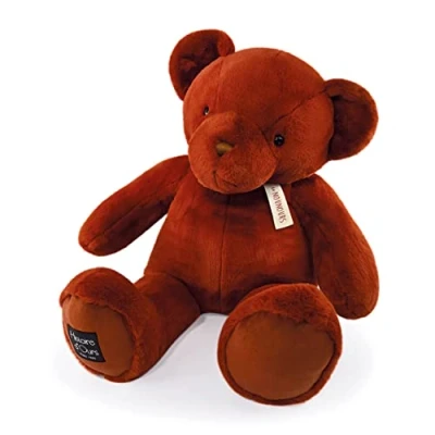 Afbeelding van Histoire d&#039;Ours De teddybeer kaneel 75 cm bruin geboortecadeau HO3237