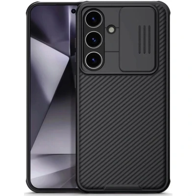 Afbeelding van Nillkin CamShield Pro Back Cover Geschikt voor Samsung Galaxy S24 Hoesje Zwart