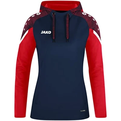 Afbeelding van JAKO Sweater met kap Performance Marine/rood