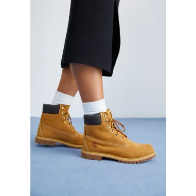 Afbeelding van Timberland 6IN Premium BOOT Veterboots wheat, Dames, Maat: 41.5, Wheat Nubukleer