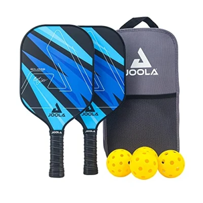 Afbeelding van JOOLA Pickleball BEN JOHNS BLUE LIGHTNING PADDLE SET