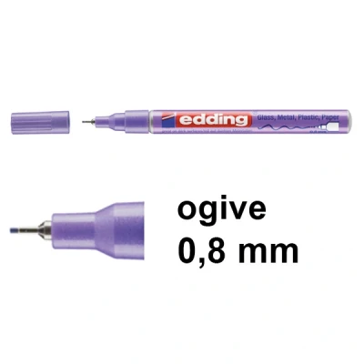 Image de Edding 780 marqueur peinture brillante (0,8 mm ogive) violet métallisé