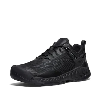 Afbeelding van KEEN Nxis Evo Waterdichte wandelschoenen voor heren, Drievoudig zwart