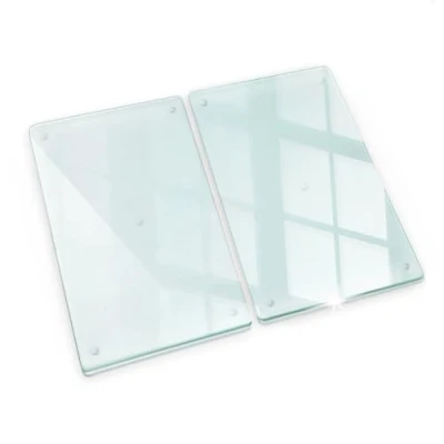 Afbeelding van Tulup Snijplank, 2 x 30 52 cm, transparant gehard glas, hittebestendig, voor de keuken