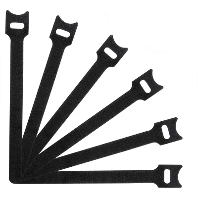 Afbeelding van Allteq Kabelbinder Klittenband 300 mm 10 stuks Zwart