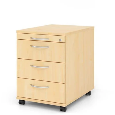 Afbeelding van Ladeblok 3 Lades Verrijdbaar Esdoorn 42,8 x 58 59 cm Signa Ac30 BM