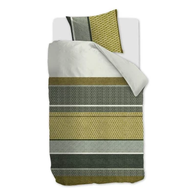 Afbeelding van Beddinghouse Dekbedovertrek Benthe Green 140 x 200/220