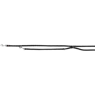 Afbeelding van Trixie Hondenriem Cavo Verstelbaar Zwart 200X1,2 CM (402522)