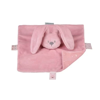 Afbeelding van Nattou LAPIDOU Knuffeldoekje Doudou Konijn 27 cm Oudroze