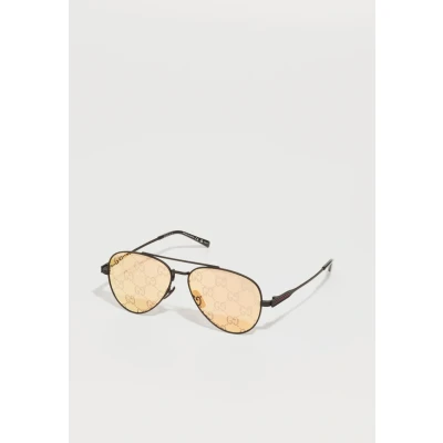 Afbeelding van Gucci Zonnebril black/blackorange, Heren, Maat: 57, Black/black orange