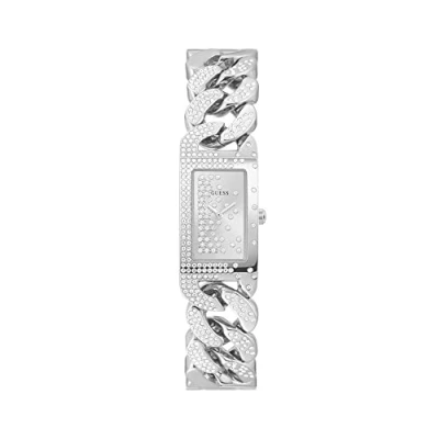 Afbeelding van Guess Horloge, Dames, Maat: One Size, Silvercoloured