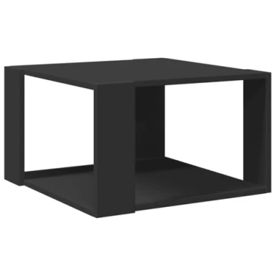 Image de vidaXL Table basse noir 51,5x51,5x30 cm bois d&#039;ingénierie848137