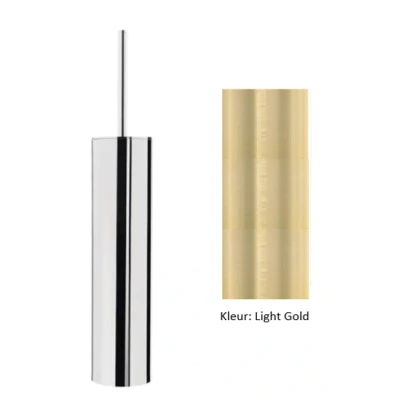 Afbeelding van Waterevolution Deep toiletborstelset staand PVD Light Gold A240WGE