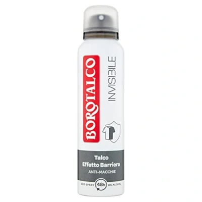 Afbeelding van Borotalco, Onzichtbare deodorantspray, grijs, formaat 150 ml