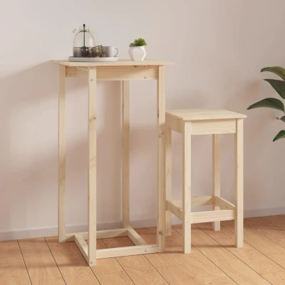 Afbeelding van Bartafel 60x60x110 cm massief grenenhout