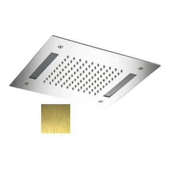 Afbeelding van SB Easy Regendouche inbouw 30x30cm PVD Goud met verlichting 1208955442