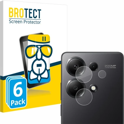 Afbeelding van BROTECT Screenprotector voor Xiaomi Redmi Note 13 Pro 4G (ALLEEN Camera Lens) Folie Beschermfolie Beschermglas transparant (6 Stuks)
