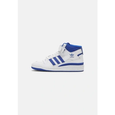 Afbeelding van adidas Originals Forum MID J Unisex Sneakers hoog voor kinderen, Maat: 35.5, White Leer/ synthetisch