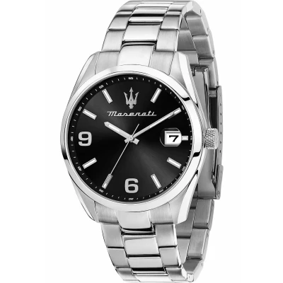 Afbeelding van Maserati Analog Horloge, Heren, Maat: One Size, Silber