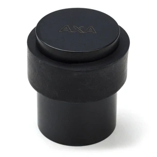 Afbeelding van Deurstopper AXA 35 x 40 mm (RVS, Rubber, Vloermontage, Mat zwart)