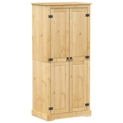 Afbeelding van vidaXL Kledingkast Corona 76x50x170 cm massief grenenhout